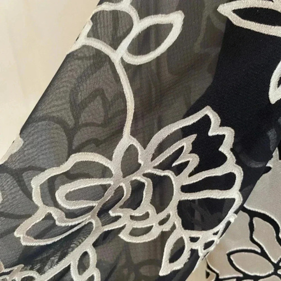 Alex Evenings Wrap Floral Evening Blouse Jacket - Picture 7 of 8